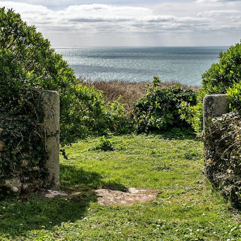 Go for a walk down the garden and onto the South West Coast Path