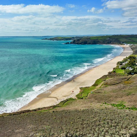 Spend the day on Hendra Beach, 1 kilometre away