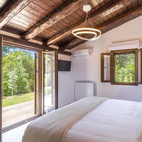 Sleep soundly in the tranquil bedrooms