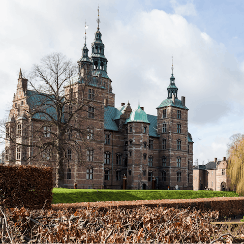 Explore the beautiful gardens of Kongens Have – it's just a few steps away