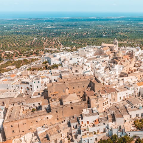 Experience authentic Italian culture in Ostuni (a ten-minute-drive)