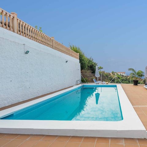 Plunge into the pristine pool and cool of from Spain's southern heat
