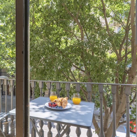 Spend time relaxing on your private balcony