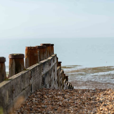 Take the short ten-minute stroll to Deal beach for afternoons of  picnics and paddling
