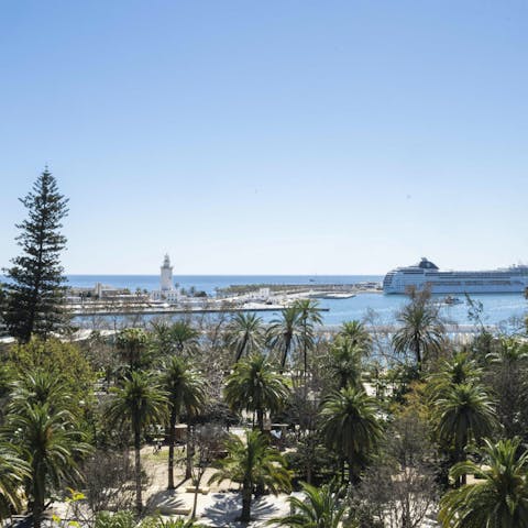 Step outside and stroll over to Málaga’s exciting port