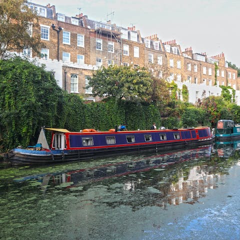 Stroll along Regent’s Canal with a coffee – it's forty minutes away on the tube