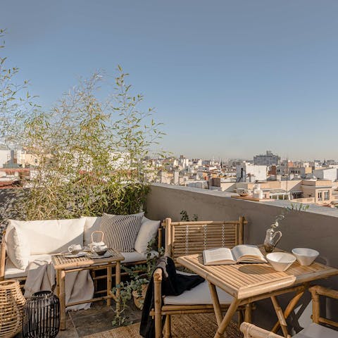 Bask in the Spanish sun on the private balcony while enjoying your morning coffee