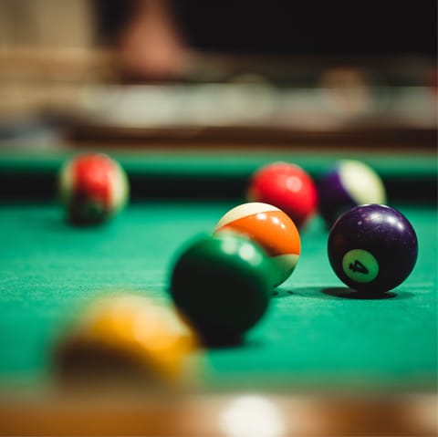 Go for a game of pool in the games room and discover your competitive streak