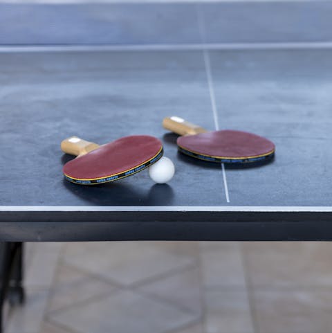 Get competitive over a game of table tennis