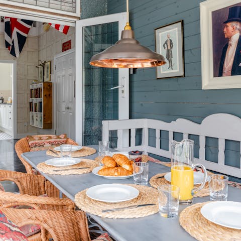 Enjoy a dreamy fully English breakfast at the dining area on lazy mornings 