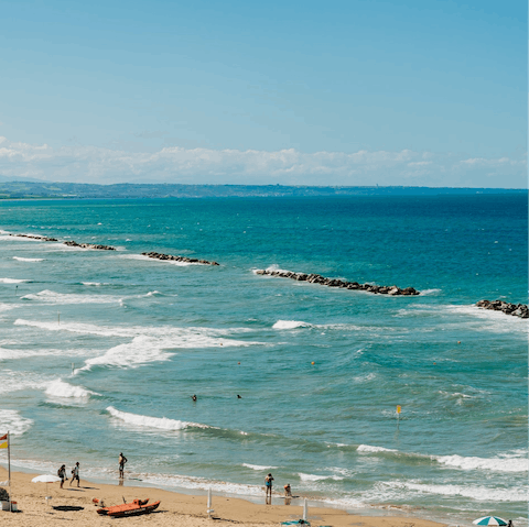 Grab your beach towel and spend a day a Viareggio, just seventeen minutes away by train