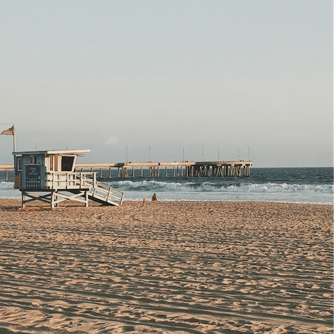 Take a twenty-minute stroll down to Venice Beach