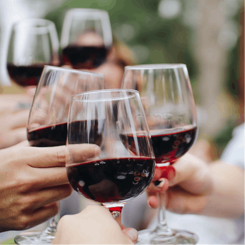 Sample the local wine and try Greek cuisine at the many local eateries nearby