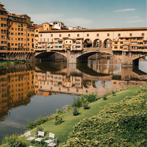 Revel in your location just a short stroll from Ponte Vecchio and Piazza del Duomo