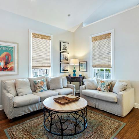 Relax in comfort and style in the living room