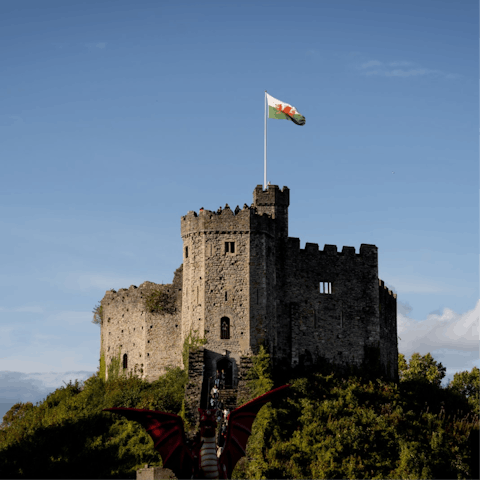 Soak up the rich heritage of Cardiff Castle, within walking distance