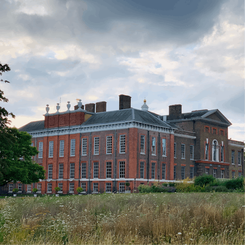 Visit beautiful Kensington Palace and Gardens, a fifteen-minute stroll from your door