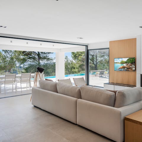 The interiors are spacious and comfortable, with plenty of room to relax and entertain.