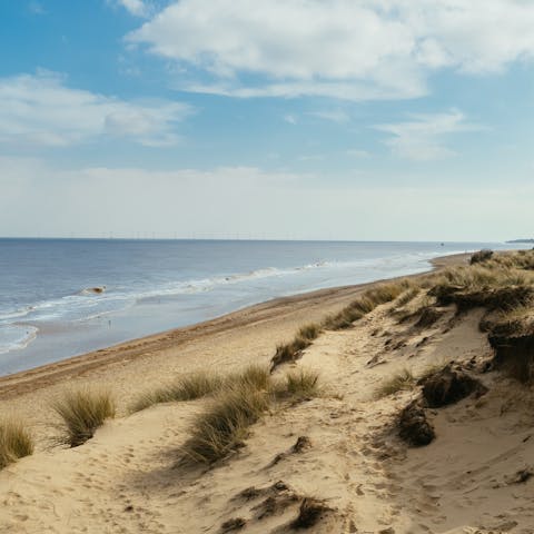 Reach the empty beaches of the Norfolk Coast in six minutes by car