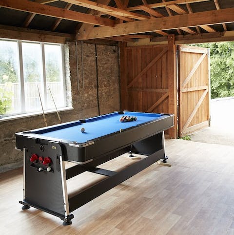 Play a game of pool or darts in the games room