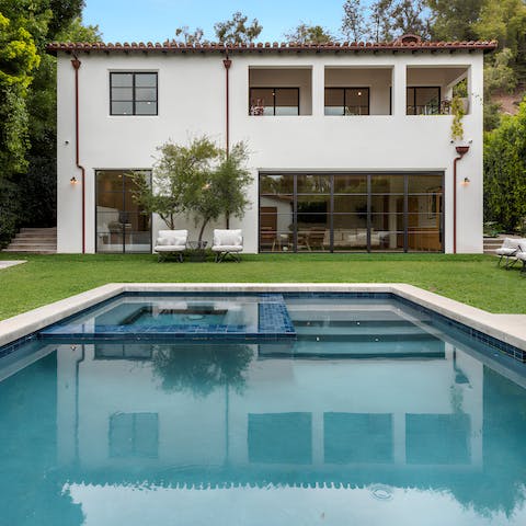 Leave exploring LA until tomorrow and enjoy a day in and out of the pool