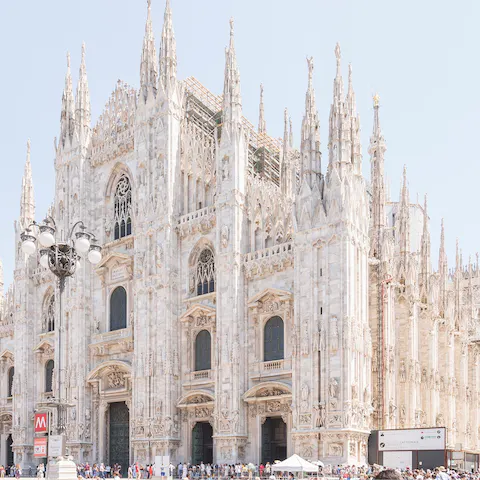 Walk to the Duomo in twenty-five minutes or jump on a tram right outside your home