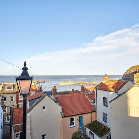 Stay in the charming seaside town of Staithes and explore its winding streets