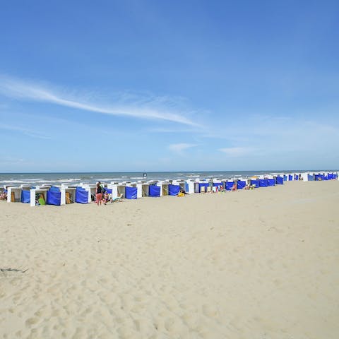 Stay just one minute away from the sandy shoreline of Noordwijk Beach