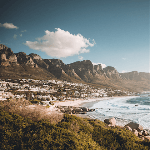 Stay in Camps Bay, Cape Town – renowned for its sandy beach and quality restaurants 