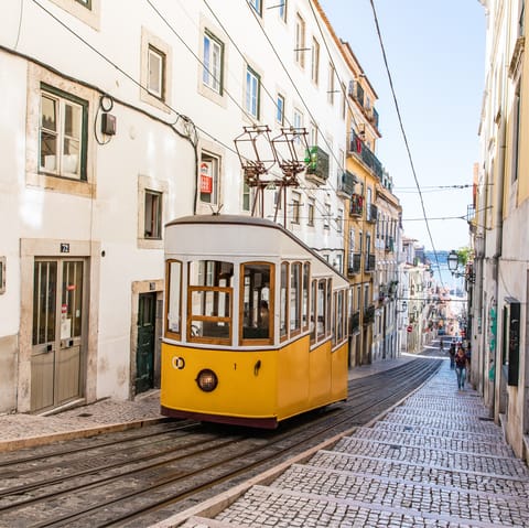 See the sights from the iconic Elevador da Bica