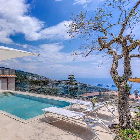Feel inspired by the views while lounging by the pool