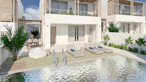 Let your cares melt away as you spend sunny mornings lazing by your private pool