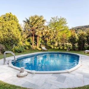 **Beautiful outdoor space** Guests loved relaxing in the pool and garden while enjoying the beautiful scenery. 