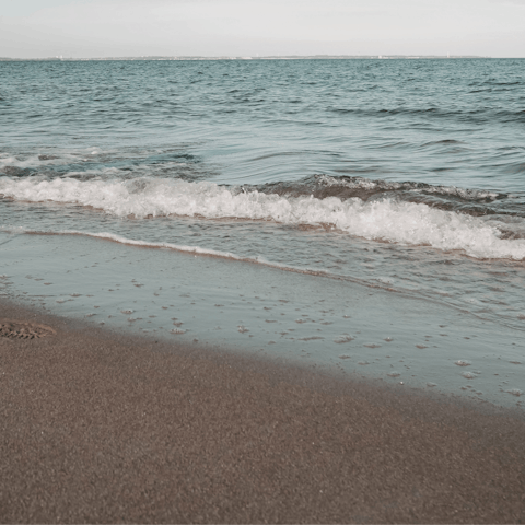 Head six minutes by car to Katharos Beach for a day on the sand