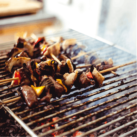 Cook Souvlaki on the barbecue