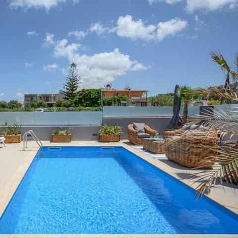 Take a dip in your private swimming pool