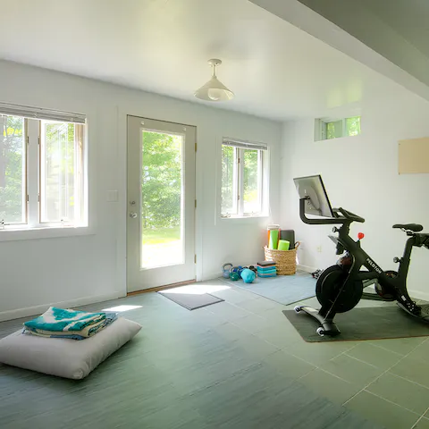 Meditate, do some yoga or keep fit in the exercise room