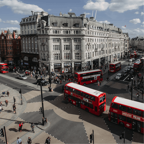 Hit the shops along nearby Oxford Street