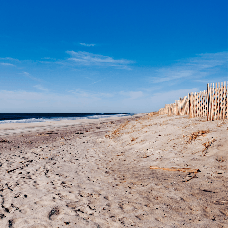 Spend afternoons on sandy Watermill Beach, a five-minute drive away
