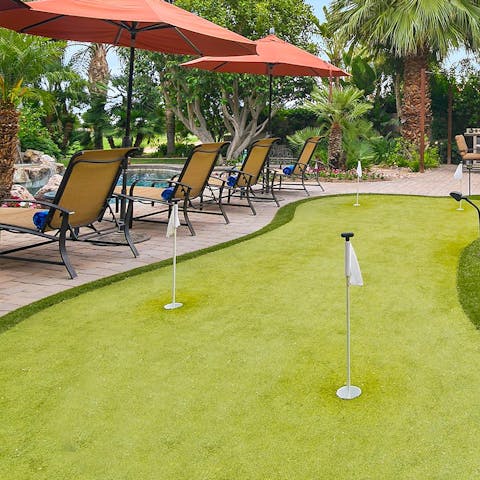 Play a round on your private putting green