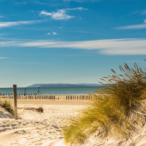 Visit the golden sands of West Wittering Beach, just eleven minutes away