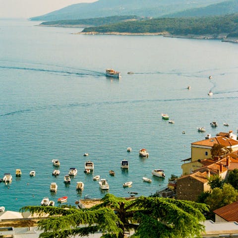 Explore Istria's beautiful coastline and scenic beaches, most within walking distance