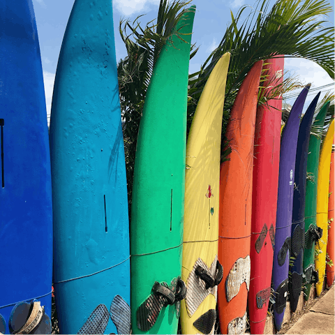 Learn how to surf at Zurriola Beach