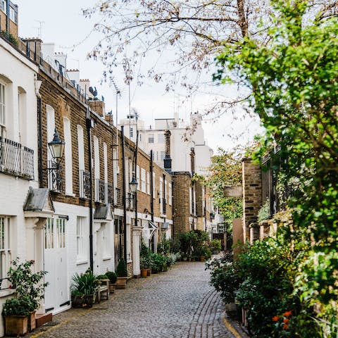 Stay in the illustrious Earl's Court – you're just a fifteen-minute walk to Kensington HIgh Street