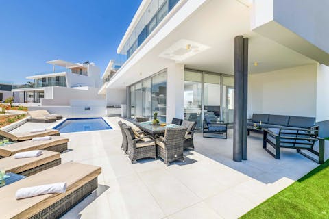 Enjoy alfresco delicacies such as souvlakia followed by bourekia pastries