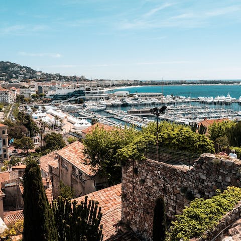 Head toward the coast and towards cinematic Cannes for an afternoon of gastronomical delights and stunning scenery