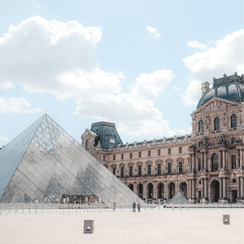 Pay a visit to the Louvre, just a short stroll away