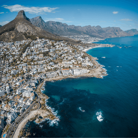Hop in the car and explore Cape Town – the city centre is just 12km away