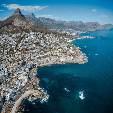 Hop in the car and explore Cape Town – the city centre is just 12km away