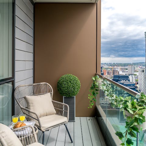 Spend evenings on your private balcony